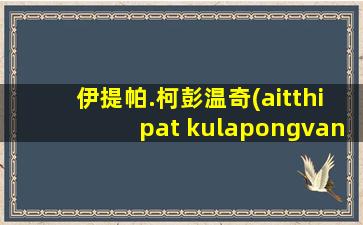 伊提帕.柯彭温奇(aitthipat kulapongvanich)